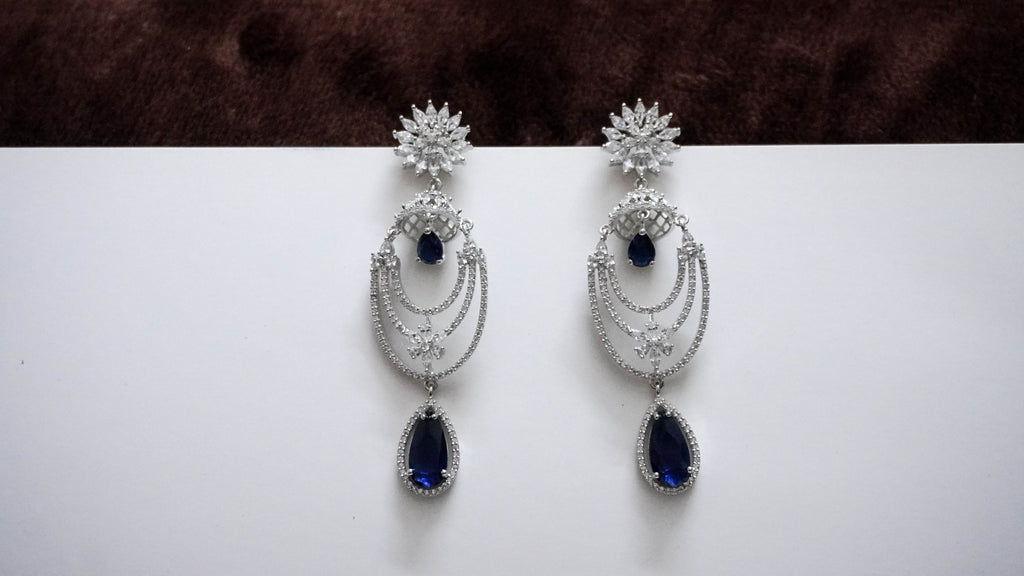 Noor Sapphire Drop Earrings Allure Design