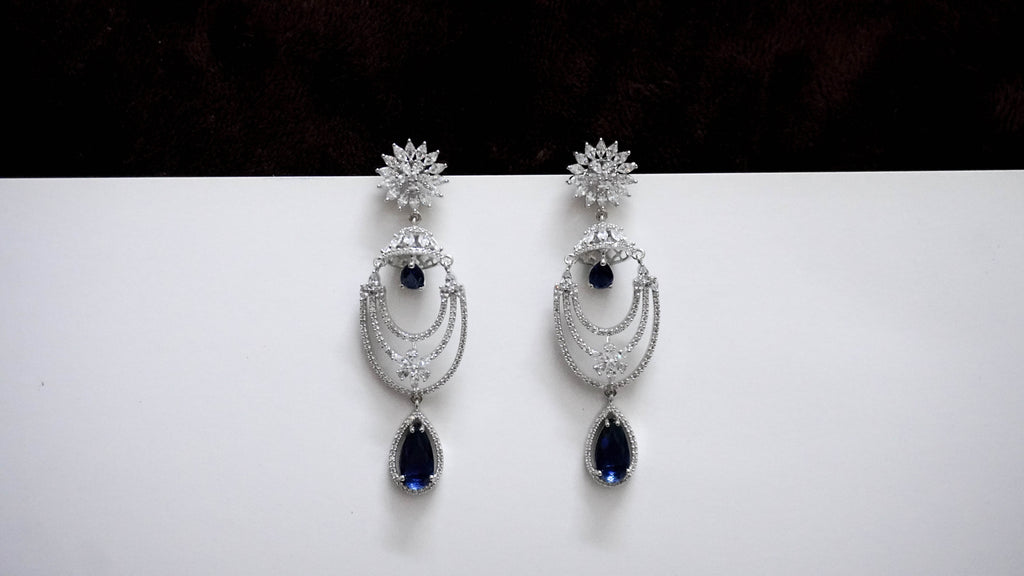 Noor Sapphire Drop Earrings Allure Design