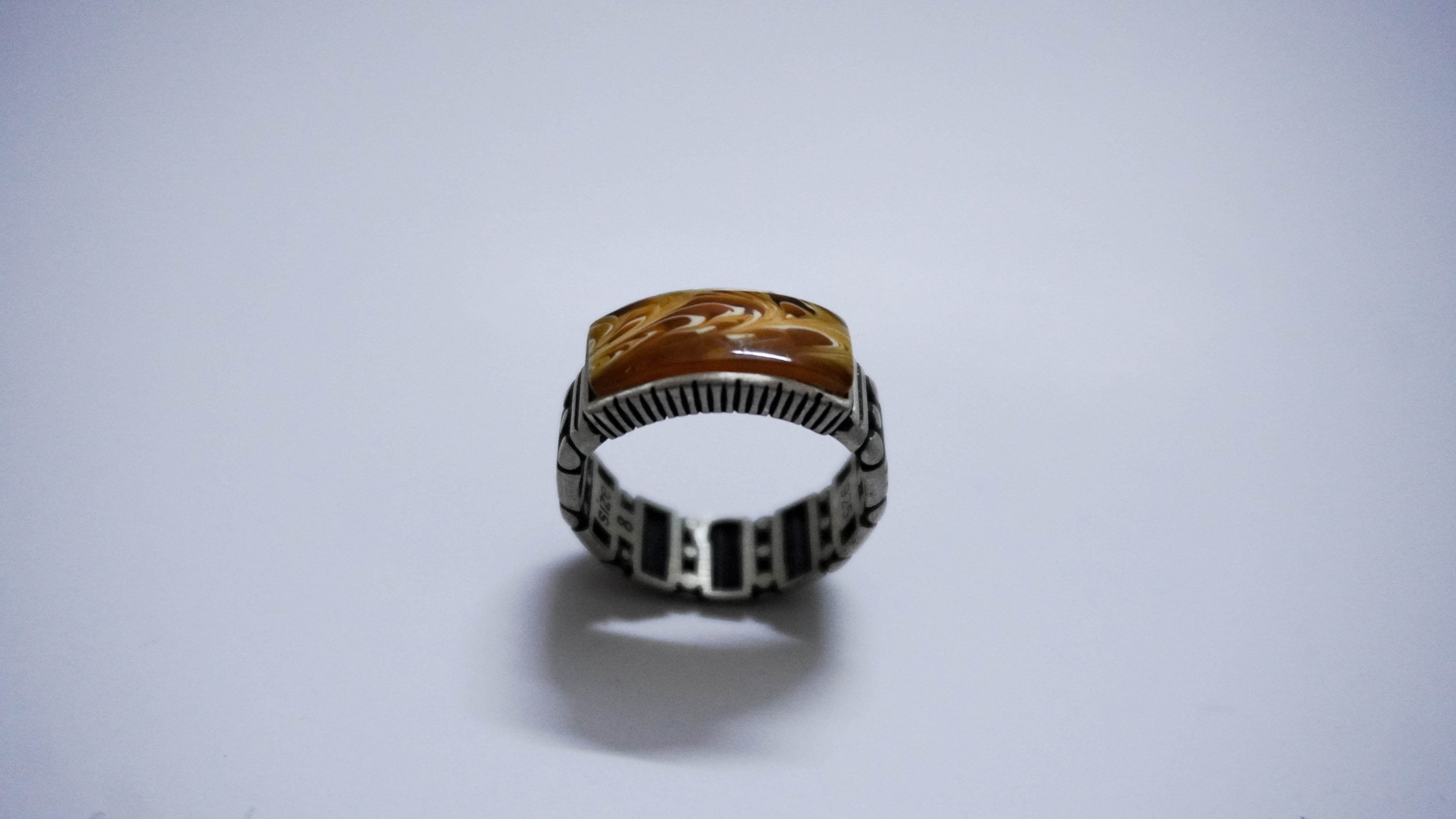 Verdant Crest Men’s Ring Allure Design